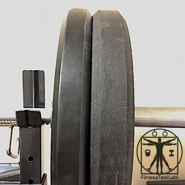 Rogue Hi Temp Bumper Plates Review - 25lb side by side