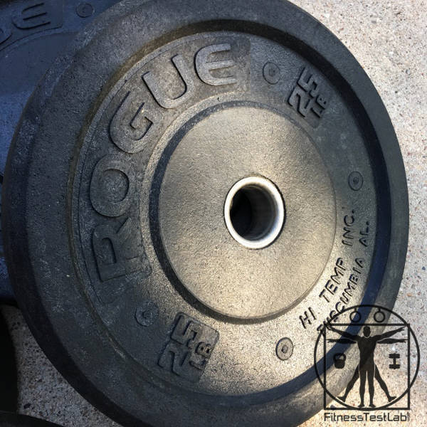 Rogue Hi Temp Bumper Plates Review - recessed collar