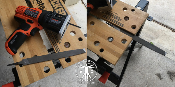 DIY Impact Massager - Metal File Mounted in Workstand