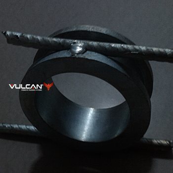 Vulcan Bumper Plate Review - bumper plate insert welded with rebar