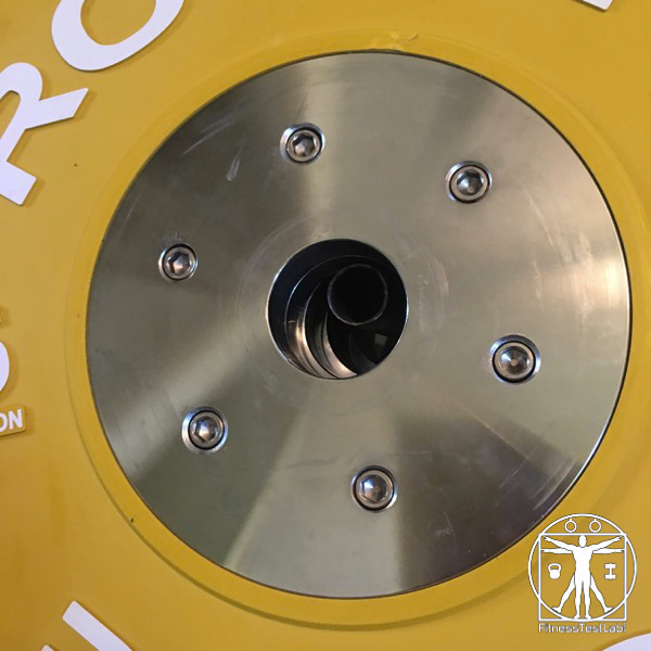 Rogue Fitness Competition Bumper Plates Review - Chrome Plated Hub