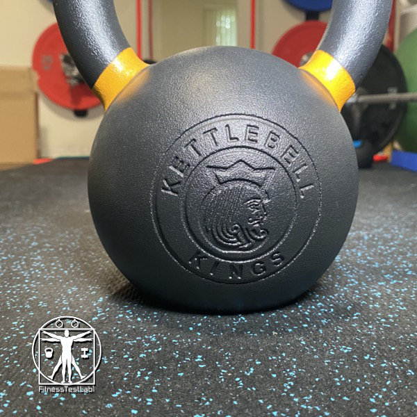 Best Kettlebells Review - 2020 Kettlebell Kings Powder Coat Review - Recessed Logo