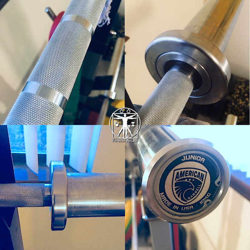 Best Short Barbells for Home Use - American Barbell Performance Training Bar Review - Knurl, Collar, and Sleeve