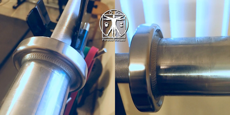 Best Short Barbells for Home Use - American Barbell Performance Training Bar Review - Recessed Welded Sleeves