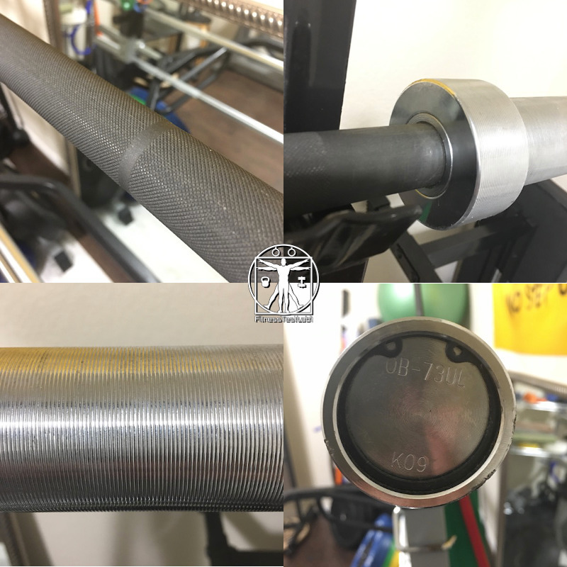 Best Short Barbells for Home Use - CAP OB-73UL Review - Knurling and Sleeve