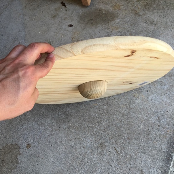 wobble board finish underside