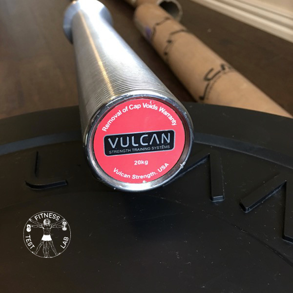 Vulcan Absolute Powerlifting Bar Review - Sleeve Endcap