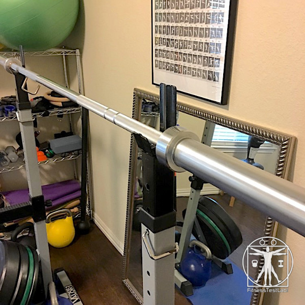 Christians Fitness Factory Keystone Bar Review - Bar Mounted On Squat Stands